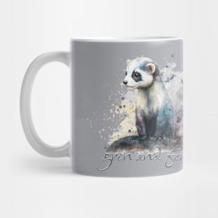 Grin and Ferret Pun Mug